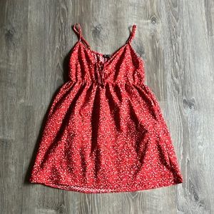 red floral dress with pockets. Size XS from wild fable/target.